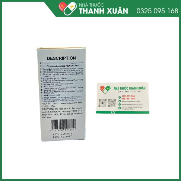 KVD Kidney Care bổ sung acid amin và calci cho người bệnh thận